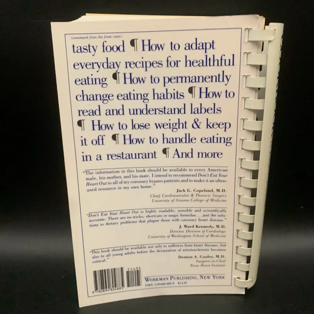 Don't Eat Your Heart Out Cookbook by Joseph C. Piscatella